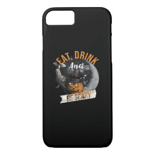 Eat Drink And Be Scary Retro Classic iPhone 8/7 Case