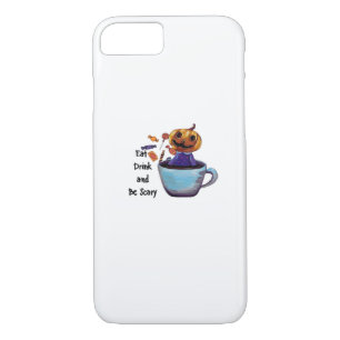 Eat Drink And Be Scary Retro Classic iPhone 8/7 Case