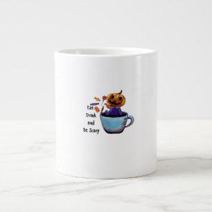Eat Drink And Be Scary Retro Classic Large Coffee Mug