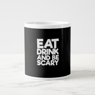 Eat Drink And Be Scary Retro Classic Large Coffee Mug