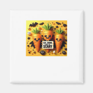 Eat Drink And Be Scary Retro Classic Magnet