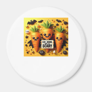 Eat Drink And Be Scary Retro Classic Magnet