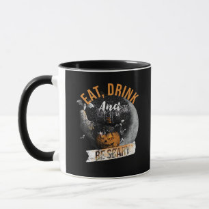 Eat Drink And Be Scary Retro Classic Mug