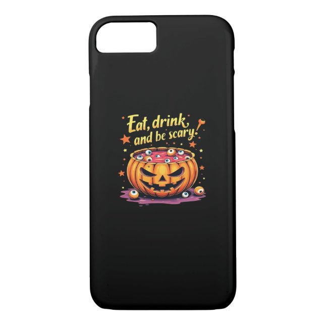 Eat Drink And Be Scary Scary Movie Night Halloween Case-Mate iPhone Case (Back)