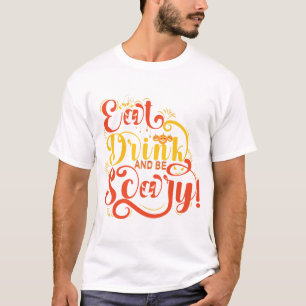 Eat Drink and Be Scary Shirt, Halloween Tee, Funny T-Shirt