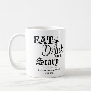 Eat Drink and be Scary Spider Family Halloween Mug