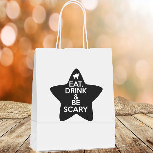 Eat Drink and Be Scary Star Sticker