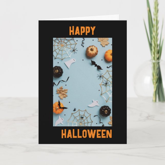 EAT DRINK AND BE "SCARY" THIS HALLOWEEN CARD (Front)
