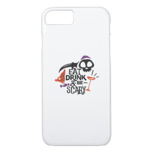 Eat Drink And Be Scary Vintage Graphic iPhone 8/7 Case