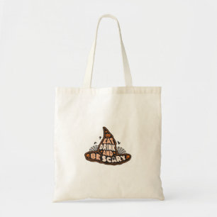 Eat Drink And Be Scary Witch Hat Aesthetic Casual Tote Bag