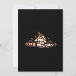 Eat Drink And Be Spooky Essential Vintage Style Holiday Card