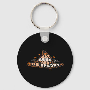 Eat Drink And Be Spooky Essential Vintage Style Key Ring