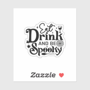Eat Drink And Be Spooky Retro Classic