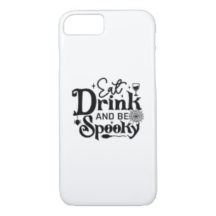 Eat Drink And Be Spooky Retro Classic iPhone 8/7 Case