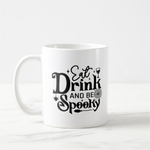 Eat Drink And Be Spooky Retro Classic Coffee Mug