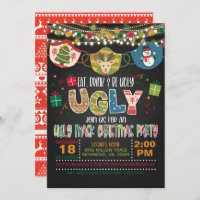 Eat, Drink and Be Ugly - Ugly Mask Christmas Party