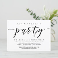 Eat, Drink and Party, Wedding Elopement Dinner