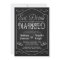 Eat Drink Be Married Fancy Chalkboard Invitations
