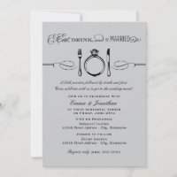 Eat Drink Be Married Grey Black Rehearsal