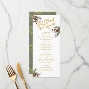 Eat Drink & be Married Winter Wedding  Menu