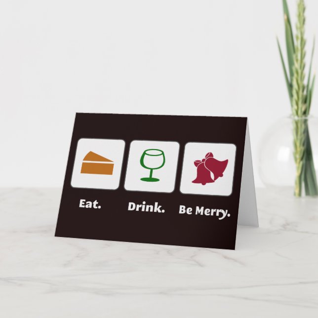 Eat. Drink. Be Merry. Cards (Front)