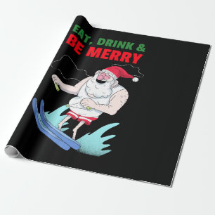 Eat, Drink & Be Merry Christmas Wrapping Paper