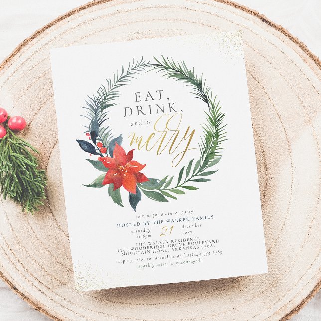 Eat Drink & Be Merry | Gold Christmas Party Budget (Creator Uploaded)