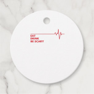 Eat Drink Be Scary Cool Unique Favour Tags