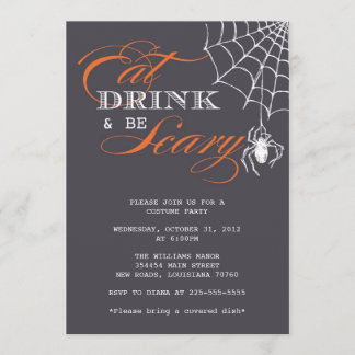 Eat Drink & Be Scary | Halloween Party Invitation
