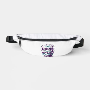 Eat Drink Be Scary Halloween Spooky Tree Pumpkins_ Bum Bags