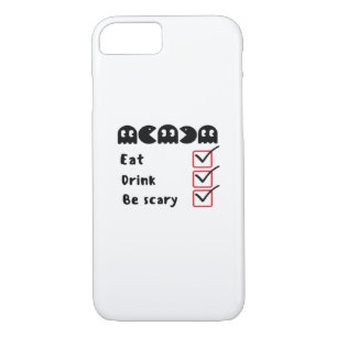Eat Drink Be Scary Minimal Clean iPhone 8/7 Case