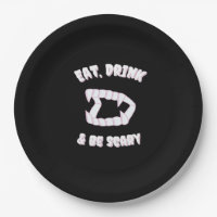 Eat Drink Be Scary Vampire Minimalist Style