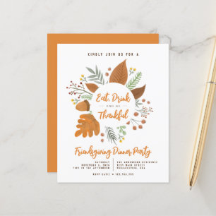 Eat Drink be Thankful Friendsgiving Dinner Party