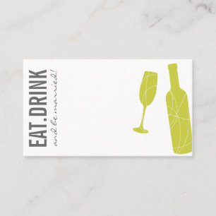 Eat-Drink-BeMarried Escort Card