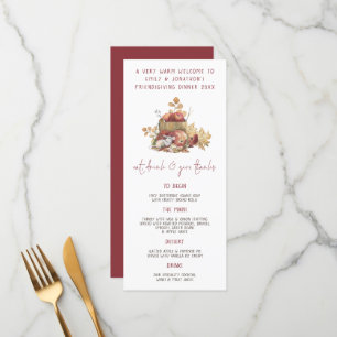 Eat Drink Give Thanks Mouse Friendsgiving  Menu