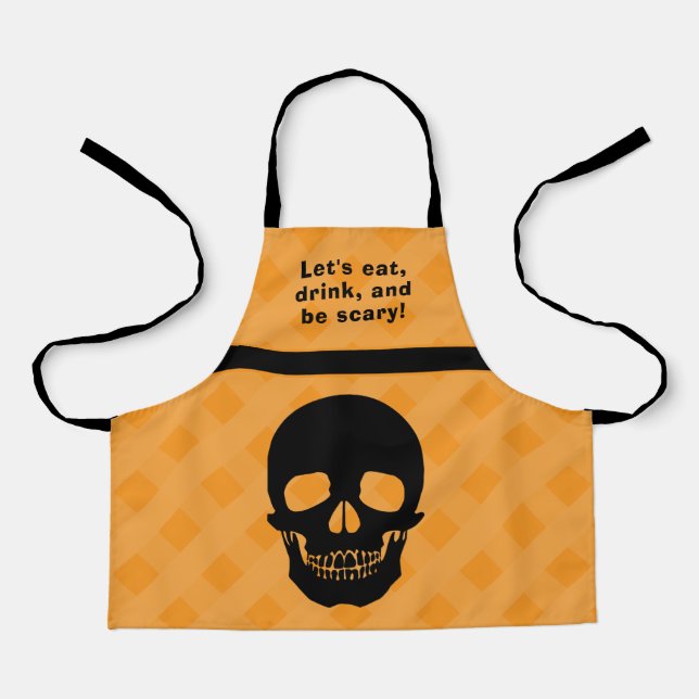 Eat, drink Halloween Apron (Front)