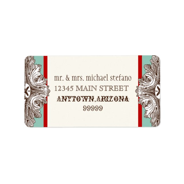 Eat, Drink n Get Married Matching Address Labels (Front)