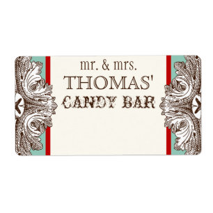 Eat, Drink n Get Married Matching Candy Bar Labels