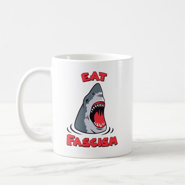 Eat Fascism Anti-Fascist Coffee Mug (Left)