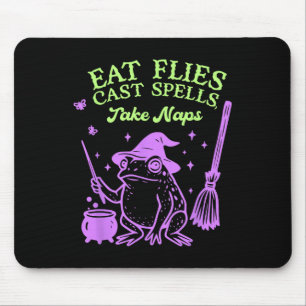 Eat Flies Cast Spells. Take Naps Mouse Pad