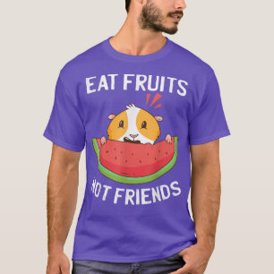 Eat Fruits Not Friends  Funny Watermelon Vegan Gui T-Shirt