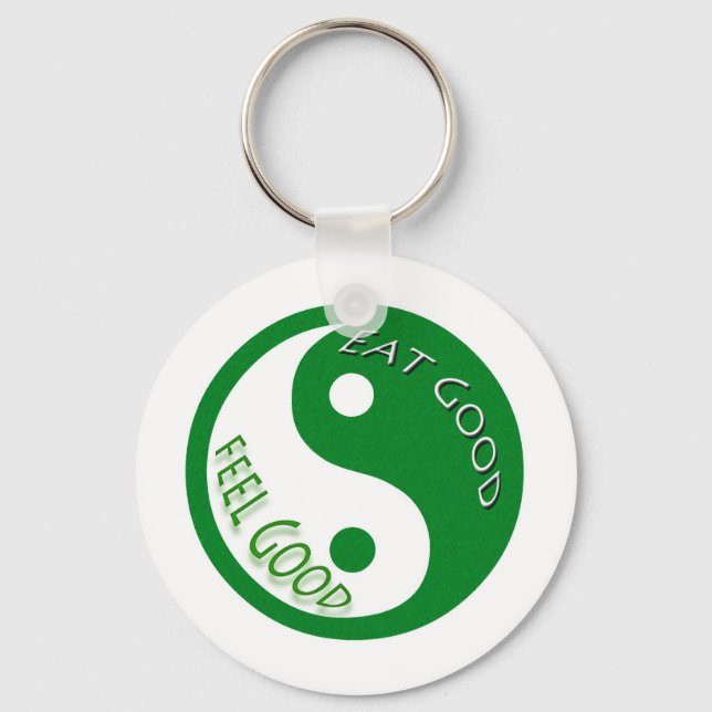 Eat Good Feel Diet and Weight Loss Key Ring (Front)