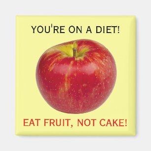 Eat Healthy Apple Fruit Food Diet Reminder Magnet