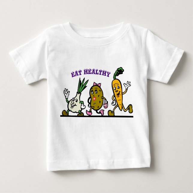 Eat healthy baby T-Shirt (Front)