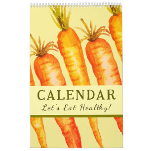 Eat Healthy Wall Art 2026 Motivational Calendar