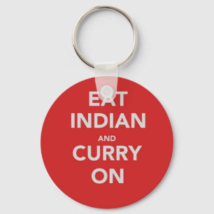 Eat Indian and curry on Key Ring