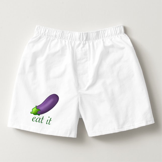 Eat It! Eggplant Boxers (Front)