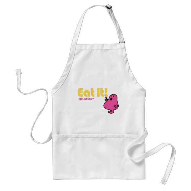 Eat It With Mr. Greedy Standard Apron (Front)
