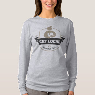 "Eat Local" Breastfeeding Mum & Baby Humourous T-Shirt