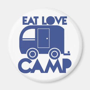 EAT LOVE CAMP MAGNET